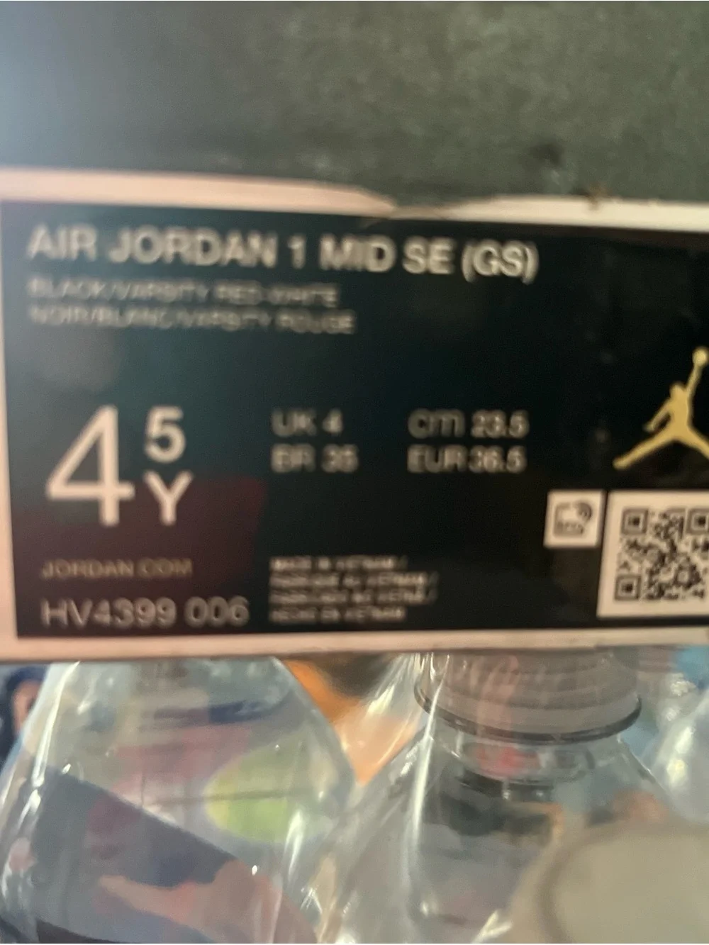 Jordan Kids' Red and White Low-Top Sneaker